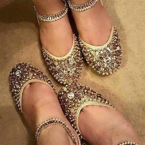 Bridal Shoes Kundan Khussa Pumps Heels Sandals Womens Shoes Indian