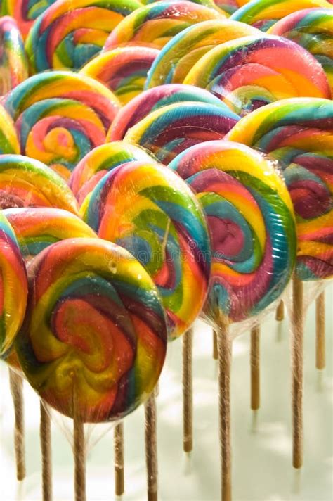 Rainbow Lollipops Stock Photo Image Of High Children 13672736