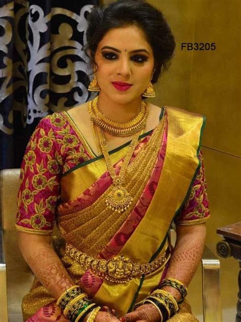 Golden Color South Indian Silk Designer Saree Cnd2002