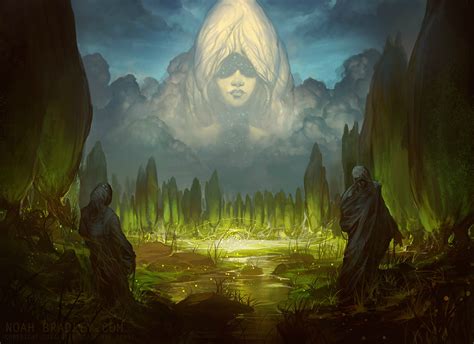 Dictate Of Karametra Mtg Art From Journey Into Nyx Set By Noah Bradley