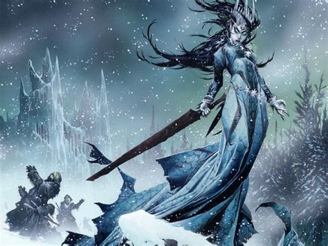 Fantasy Wallpaper Snow Witch