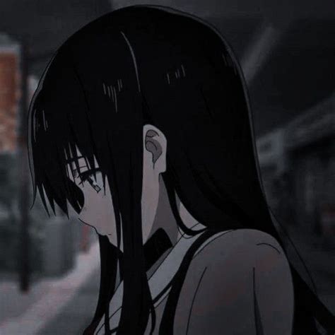 Sad Anime Girl Aesthetic Pfps Dark Imagesee