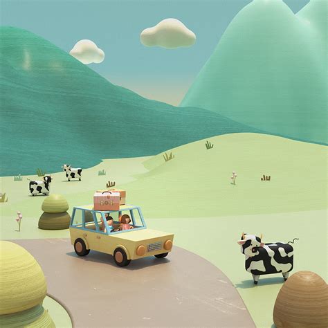 Road Trip 3d Animation On Behance