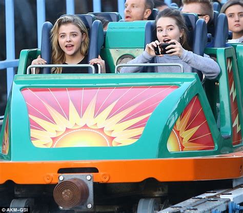 Chloe Grace Moretz Flaunts Her Legs In Denim Cutoffs At Disneyland