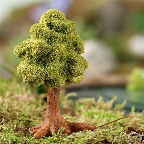 Miniature Green Maple Tree Fairy Garden Miniatures Dollhouse