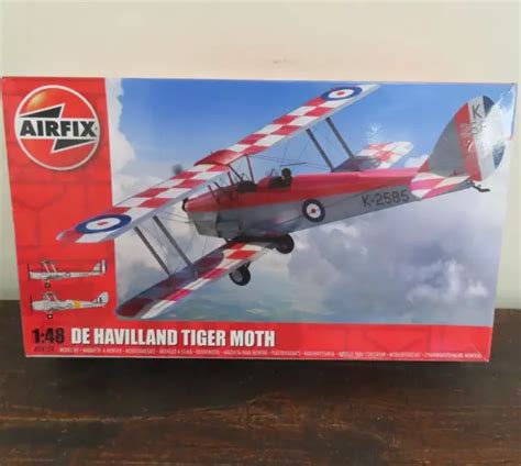 Airfix Scale De Havilland Tiger Moth Aeroplane Plastic Model Kit
