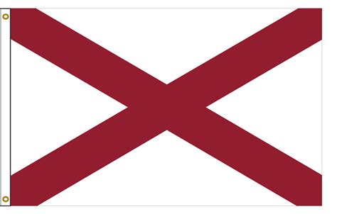 Alabama 3ftx5ft Nylon State Flag 3x5 Made In Usa 3x5