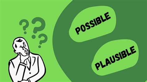 When To Say ‘possible And When To Say ‘plausible A Guide All The