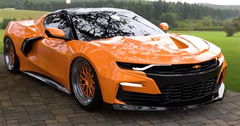 This Mid Engine Chevy Camaro Wears It Better Than The C8 Corvette