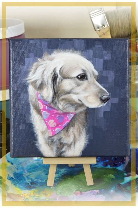 Hand Painted Custom Dog Art Pet Painting By Lyndzee Rae This One Is