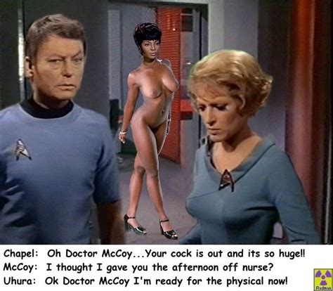 Post Christine Chapel Deforest Kelley Leonard Mccoy Majel Barrett Nichelle Nichols