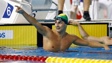 Brazilian Swimmer Is Dumbfounded To Discover Hes Won A Gold Medal