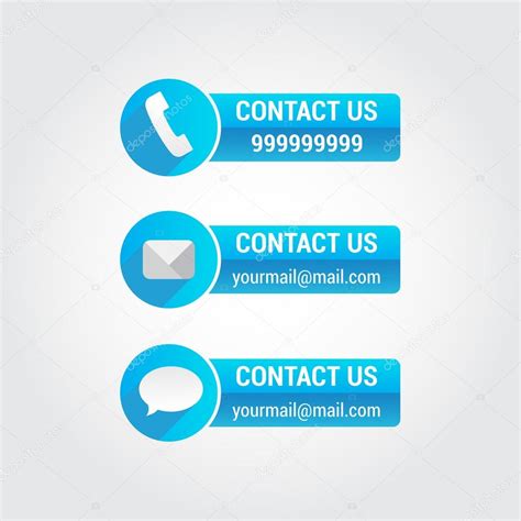 Contact Us Banners — Stock Vector © Alegretgrafic 64548405