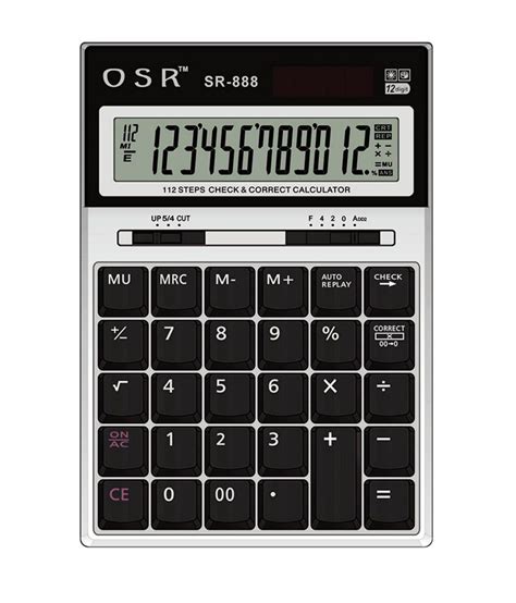 Online calculator supports both simple arithmetic operations and calculation of percentages, exponentiation and root calculation. OSR Basic Calculator (SR-888): Buy Online at Best Price in ...