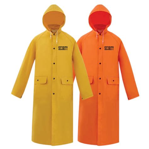 Police Raincoat And Security Rain Coat Owl Badges
