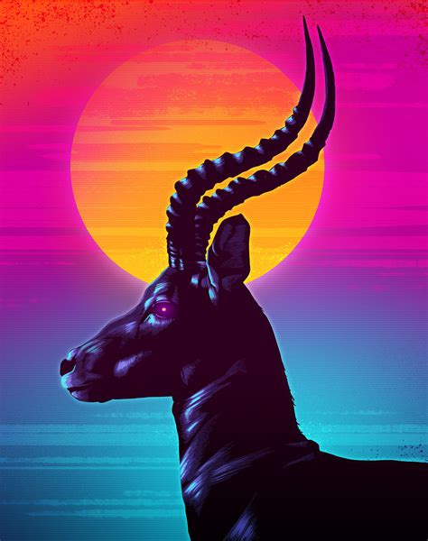 Neon Animals On Behance