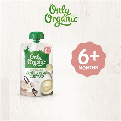 Only Organic Vanilla Bean Custard 120g