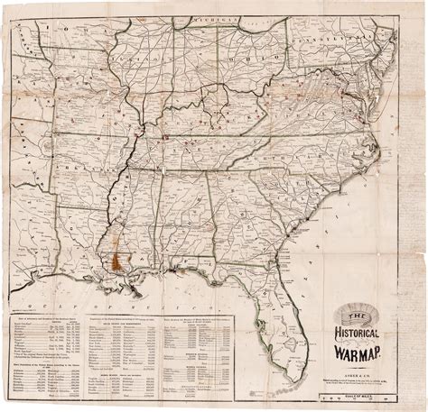 Civil War Map Of States
