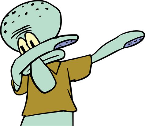 Collection Of Free Squidward Dab Png Clipart Full Size Clipart