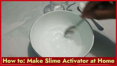 How To Make Slime Activator With Detergent And Salt L How To Make Slime
