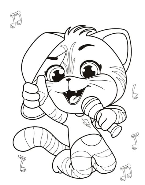 44 Cats Coloring Coloring Pages