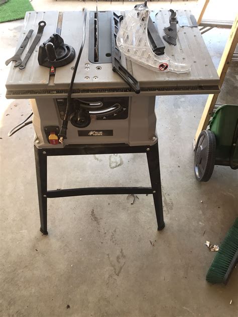 Blue Hawk Table Saw With Stand 10in 15amp For Sale In Menifee Ca Offerup