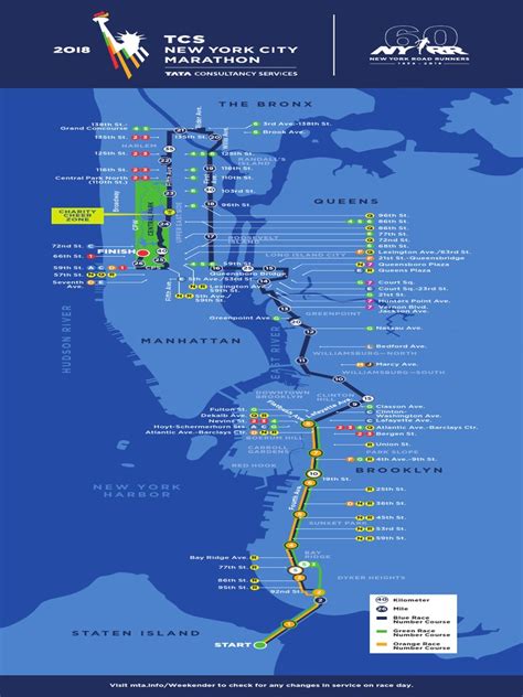 Nyc Marathon Course Map 2018 Pdf