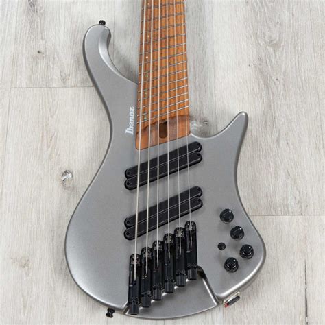 Ibanez Ehb1006ms Ehb Headless Multi Scale 6 String Bass Metallic Gray
