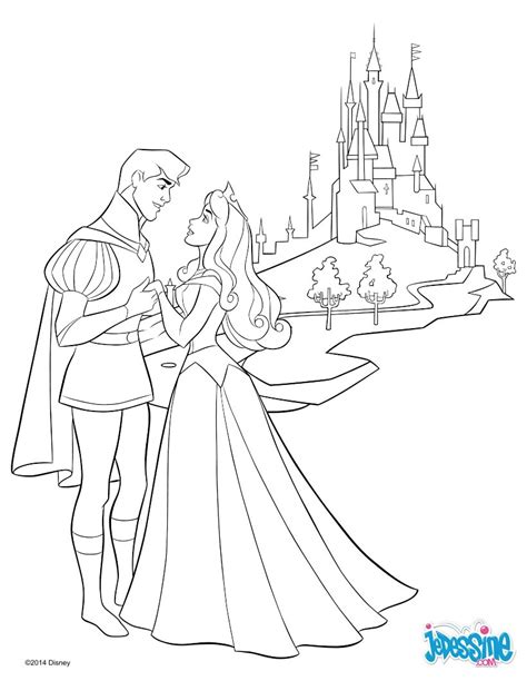 Voici Un Beau Coloriage De Aurore La Princesse Disney De La Belle Au