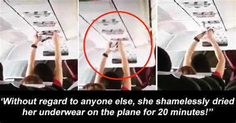 Fmlnews This Woman Was Spotted Drying Her Panties Beneath The Airplane