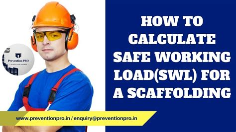 How To Calculate Safe Working Load Swl For Scaffolding Youtube