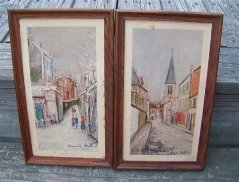 Items Similar To Vintage Maurice Utrillo V Lithograph Pairparis