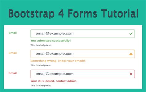 Learn how to take advantage of the right bootstrap 4 classes to make your form inputs and buttons look good! Bootstrap 4 Forms Tutorial » WebNots