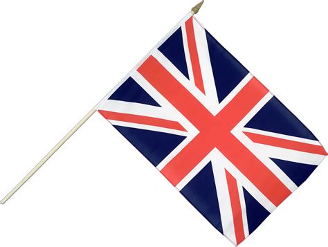 Transparent Rebel Flag Clipart British Flag On Stick Png Download