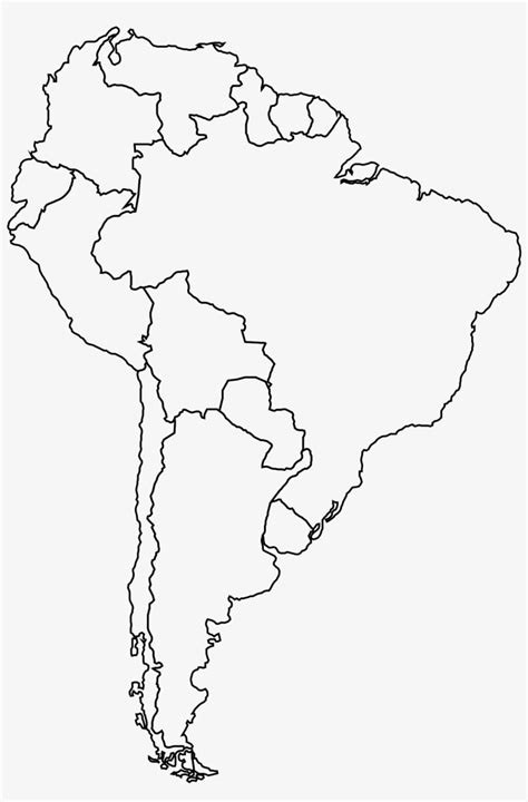 South America Printable Map