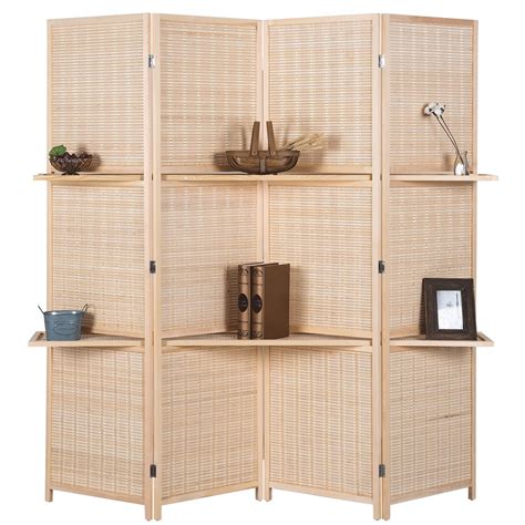 Buy Rhf 6 Ft Tall Extra Wide Beige Woven Bamboo Room Dividerandroom