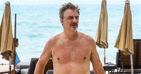 Chris Noth Goes Shirtless On The Beach During Miami Vacation Chris