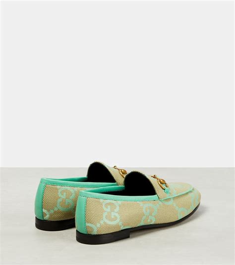 Gucci Jordaan Jumbo Gg Canvas Loafers Gucci