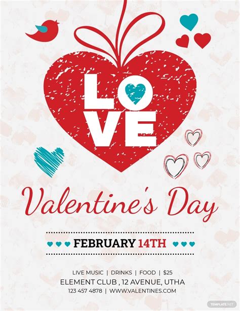 19 Free Valentines Day Flyer Templates Customize And Download