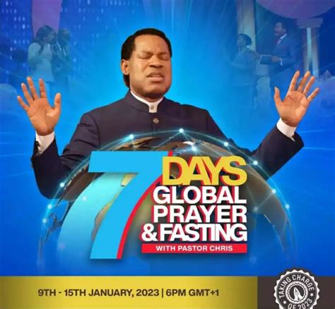 Join Pastor Chris For 7 Day Global Prayer And Fasting On Your Loveworld