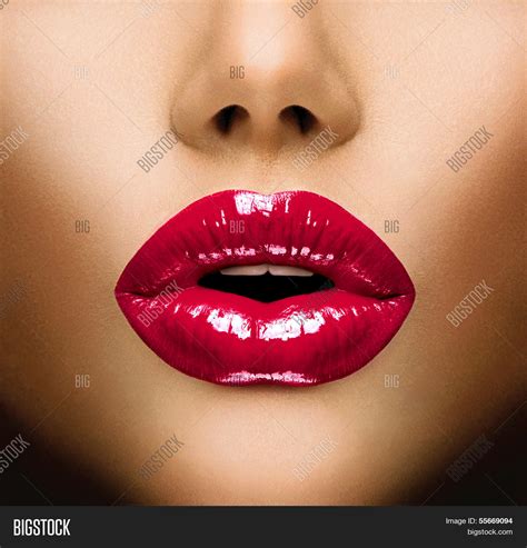 sexy lips beauty red lip makeup image and photo bigstock