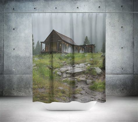 Maybe you would like to learn more about one of these? Abandoned Cabin in Colorado Shower Curtain | Rustic shower ...