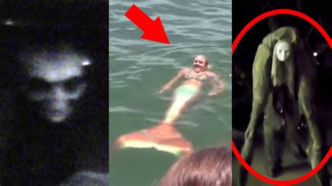 10 Mysterious Creatures Caught On Tape Youtube