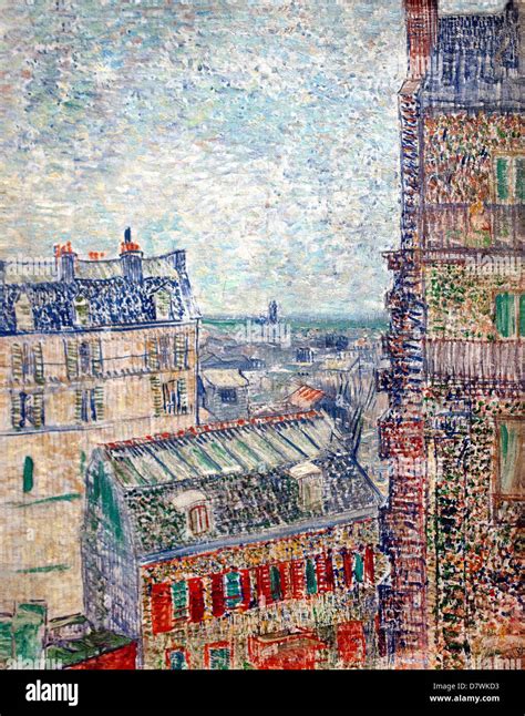 View Of Paris From Vincent S Room In The Rue Lepic 1887 Vincent Van
