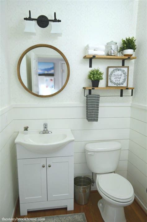 See more ideas about powder room, powder room design, small bathroom. Farmhouse Powder Room Makeover Is Finished! #homefinishing ...