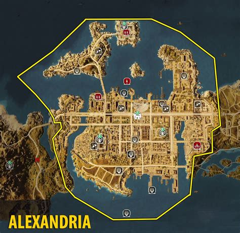 Map Of Alexandria Tombs Papyrus Puzzles And Secrets Assassin S