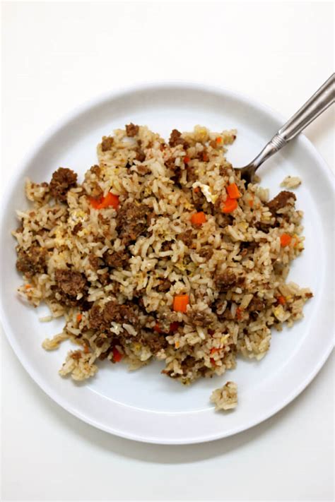Add rice and water to your instant pot and stir. Instant Pot Beef Fried Rice - 365 Days of Slow Cooking and ...