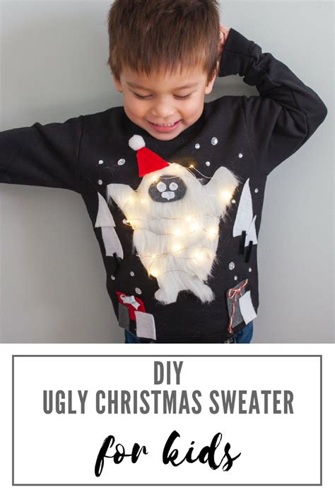 Ugly Snowman Christmas Sweater Craft Box Girls