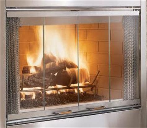A wide variety of fireplace glass door options are available to you, such as sheet glass, float glass. Monessen Stainless Steel Bi-Fold Glass Fireplace Door Kit ...