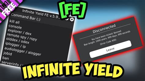 Infinite Yield FE Admin Script PASTEBIN YouTube